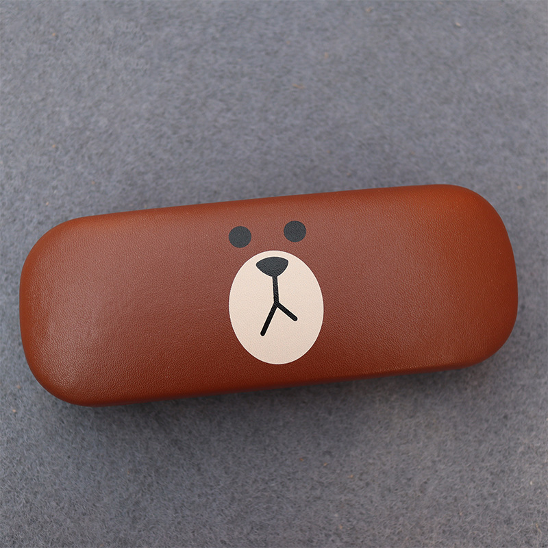Cartoon Painted Children'S Glasses Case Portable Iron Cute Internet Celebrity Anti-Stress Myopia Sun Eye Box