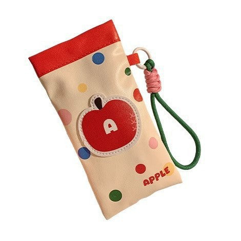 Cute Ins Style Dopamine Hanging Neck Glasses Storage Bag Portable New Sunglasses Bag Myopia Bag