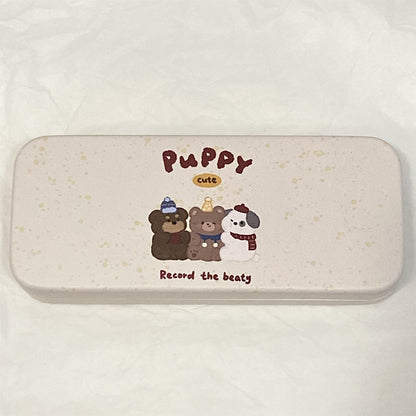 New Three Small Animal Glasses Case Ins Japanese Cartoon Style Portable Anti-Stress Eye Storage Box